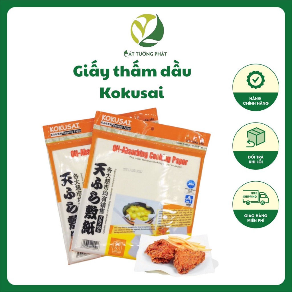 Giấy thấm dầu Kokusai 24.5cmx24cmx (20 sheet/ túi)