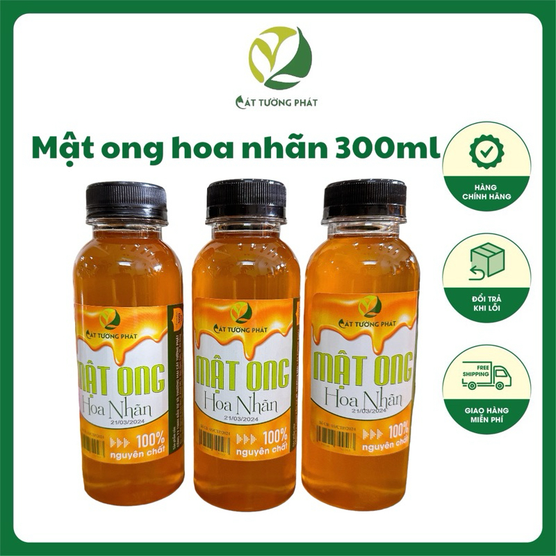 [100% Nguyên chất] Mật ong hoa nhãn 300ml