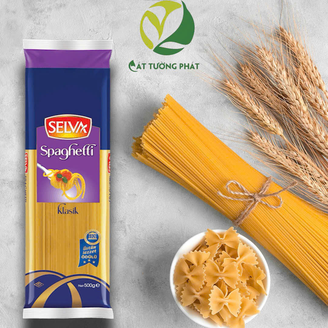 Mỳ Ý Spaghetti Sợi Tròn 500g Nhãn SELVA